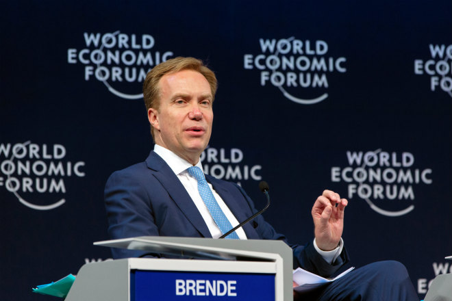 بورج براندي رئيس المنتدى الاقتصادي العالمي دافوس