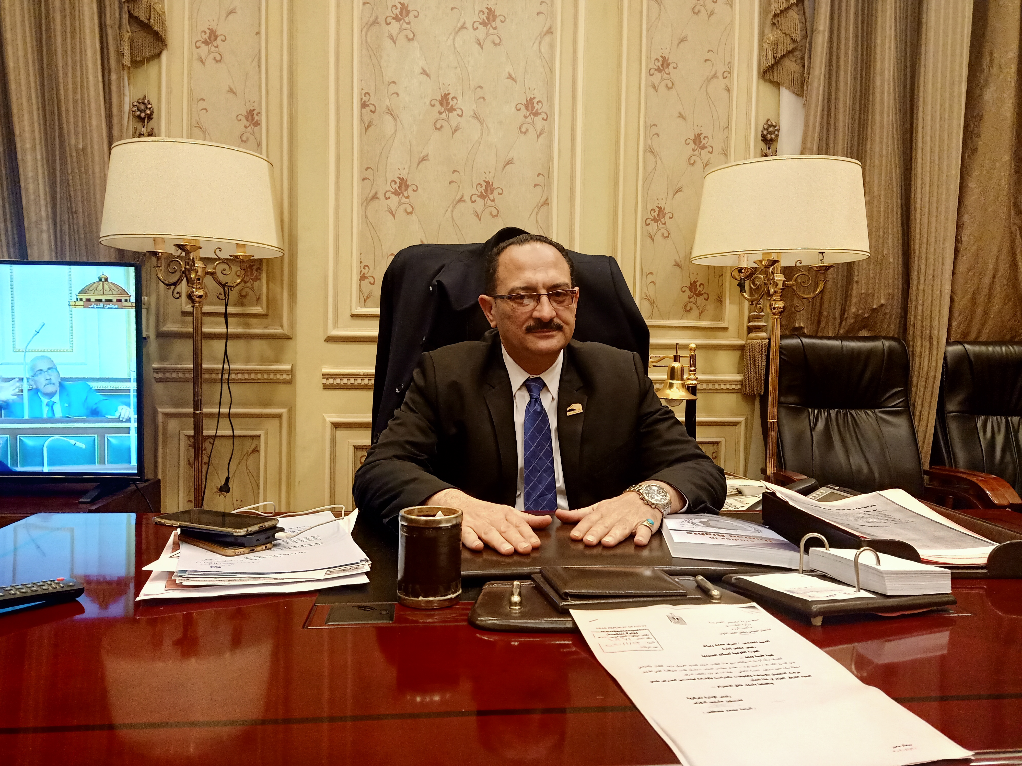 هشام عبد الواحد رئيس لجنة النقل والمواصلات بمجلس النواب