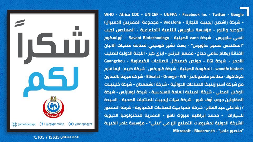 “الصحة” تشكر المؤسسات والشركات المتبرعة لمواجهة “كورونا”