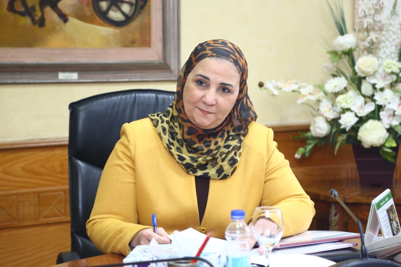 نيفين القباج وزيرة التضامن الاجتماعى