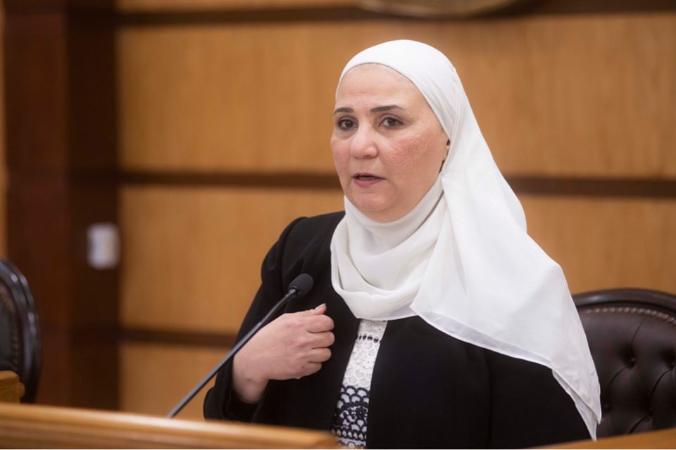 نيفين القباج وزيرة التضامن الاجتماعى