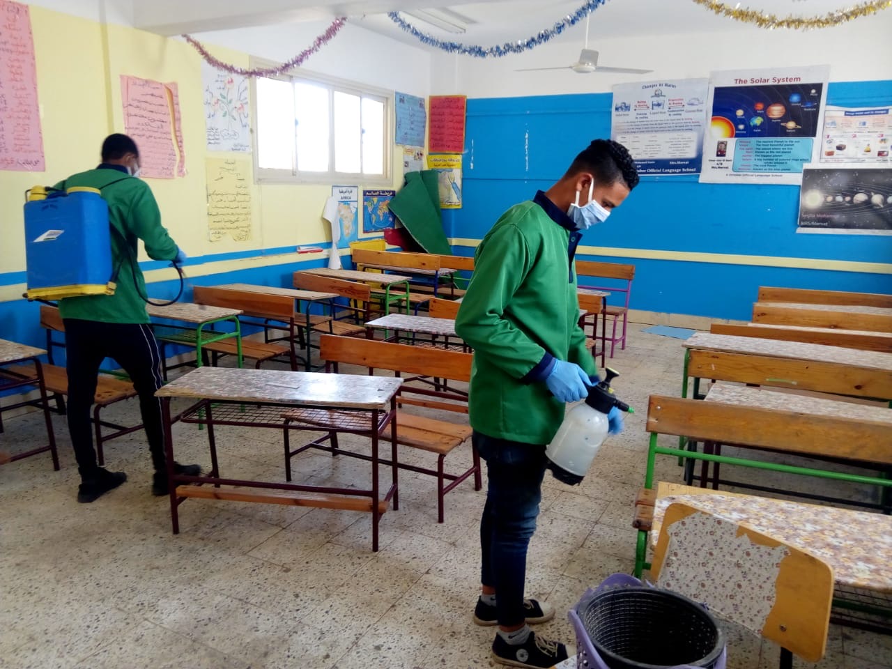 تعقيم لجان امتحانات الثانوية العامة والدبلومات الفنية فى “أكتوبر”