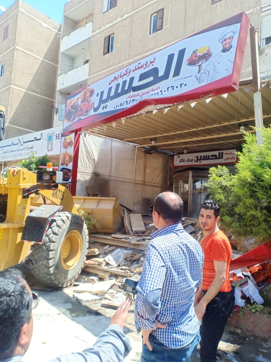 حملات لإزالة مخالفات البناء فى “6 أكتوبر”