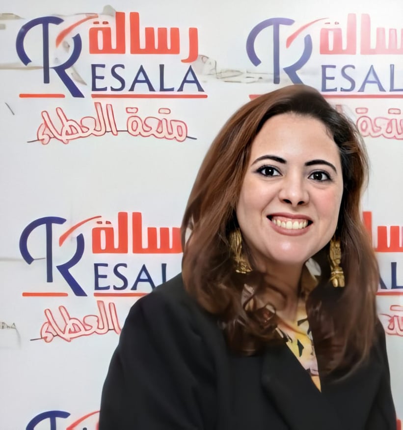 ريهام محيسن المتحدث باسم جمعية رسالة
