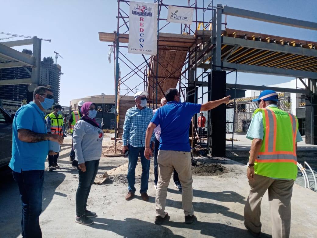 مسئولو “المجتمعات العمرانية” يتفقدون مشروعات “العلمين الجديدة”