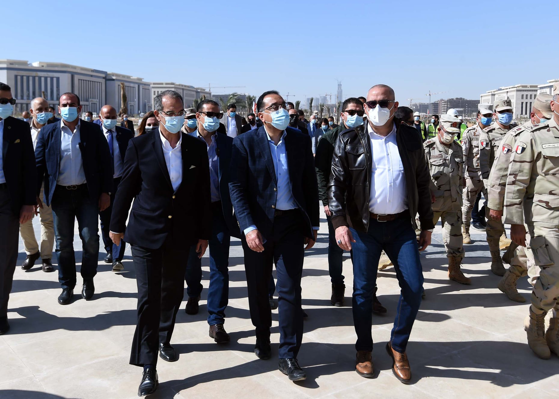 جولة لرئيس الوزراء بالعاصمة الإدارية لمتابعة موقف تنفيذ المشروعات