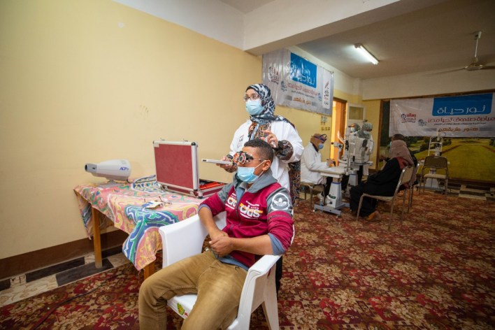 "تحيا مصر" ينظم قوافل للمبادرة الرئاسية "نور حياة" بـ7 محافظات