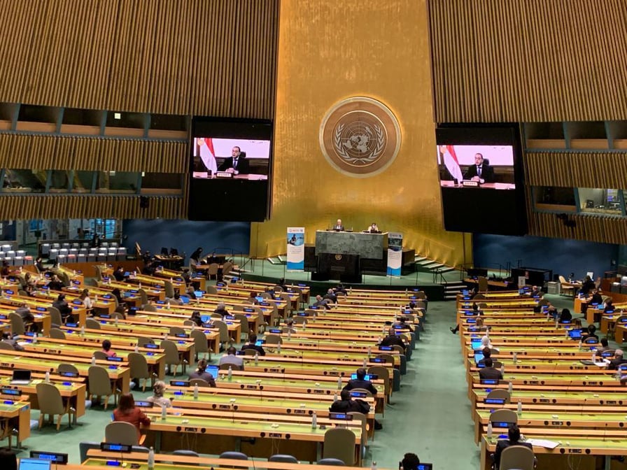 رئيس الوزراء أمام الأمم المتحدة: أنقل إليكم قلق مصر حكومة وشعباً من التطورات الأخيرة بملف سد النهضة الأثيوبى