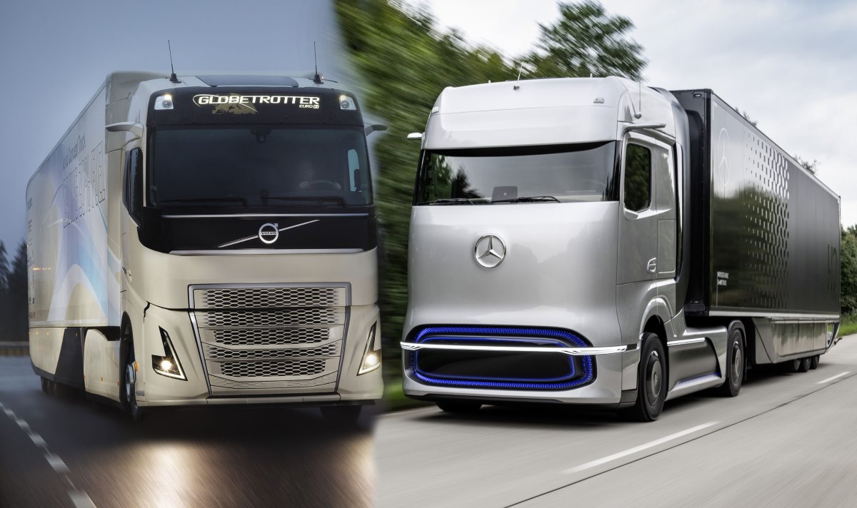 "دايملر" و"فولفو" تطلقان مشروعاً لإنتاج شاحنات تعمل بالهيدروجين