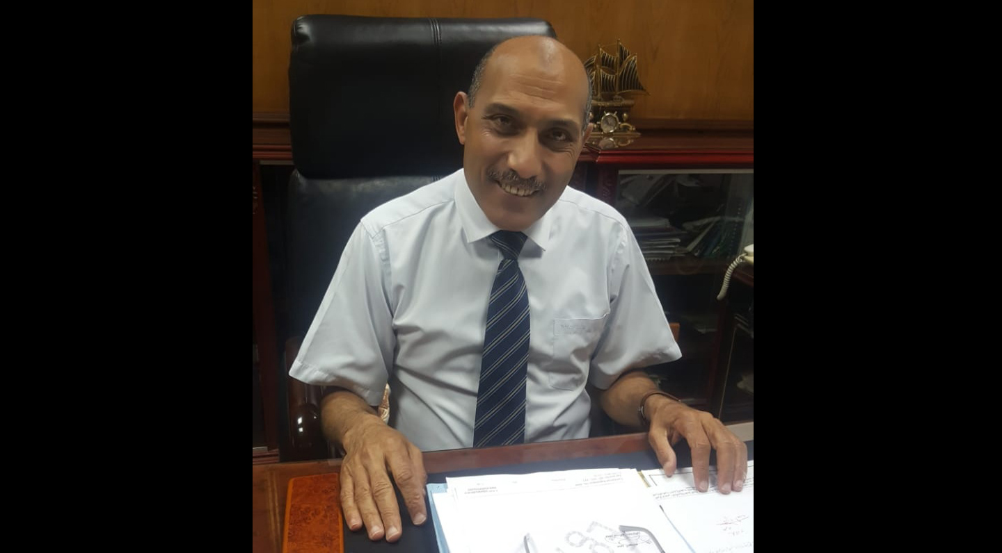 علاء إبراهيم رئيس مجلس إدارة شركة دمياط لتداول الحاويات والبضائع العامة