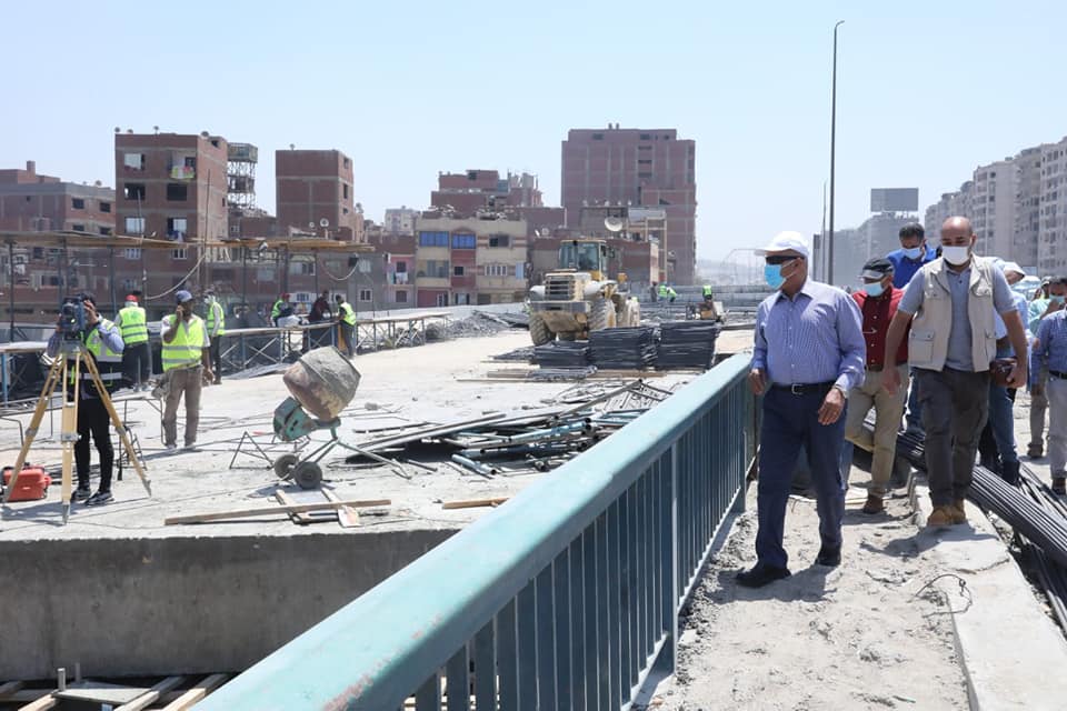وزير النقل يتفقد أعمل توسعة وتطوير الطريق الدائرى بطول 106 كم
