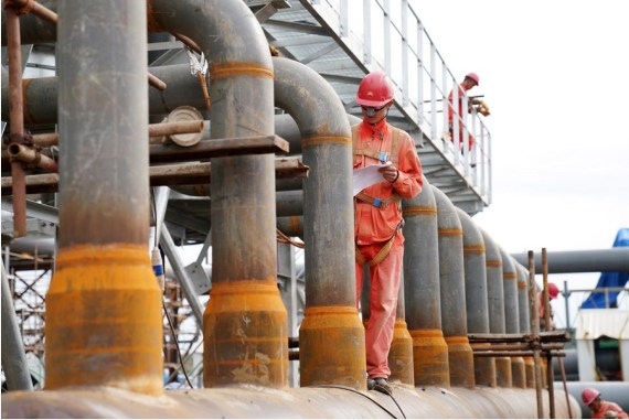 إنتاج الصين من الغاز