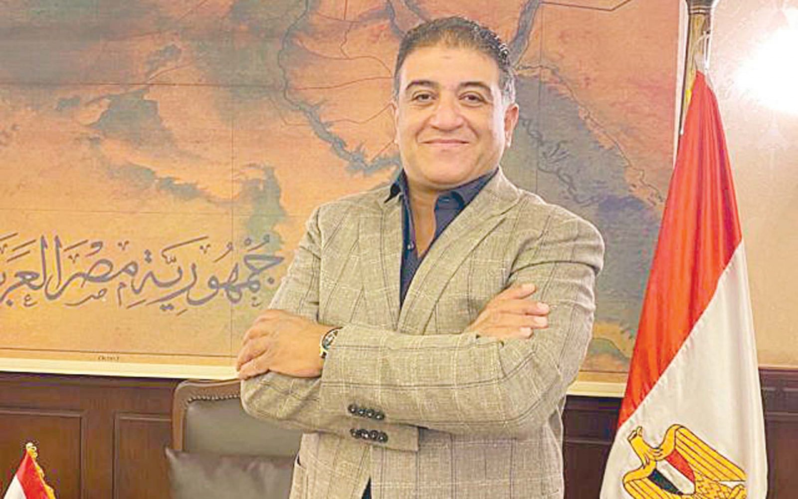 خالد مهدى رئيس كريستال إلكترونيك العاملة فى مجال صناعة الإضاءة الليد