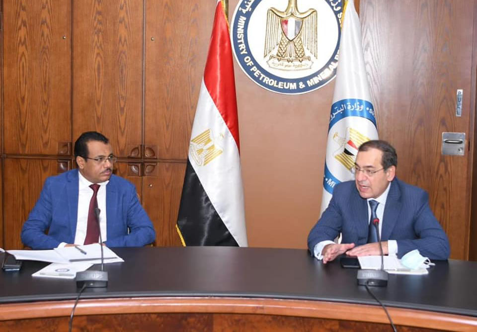 وزير البترول يبحث مع نظيره اليمنى فرص التعاون المشترك
