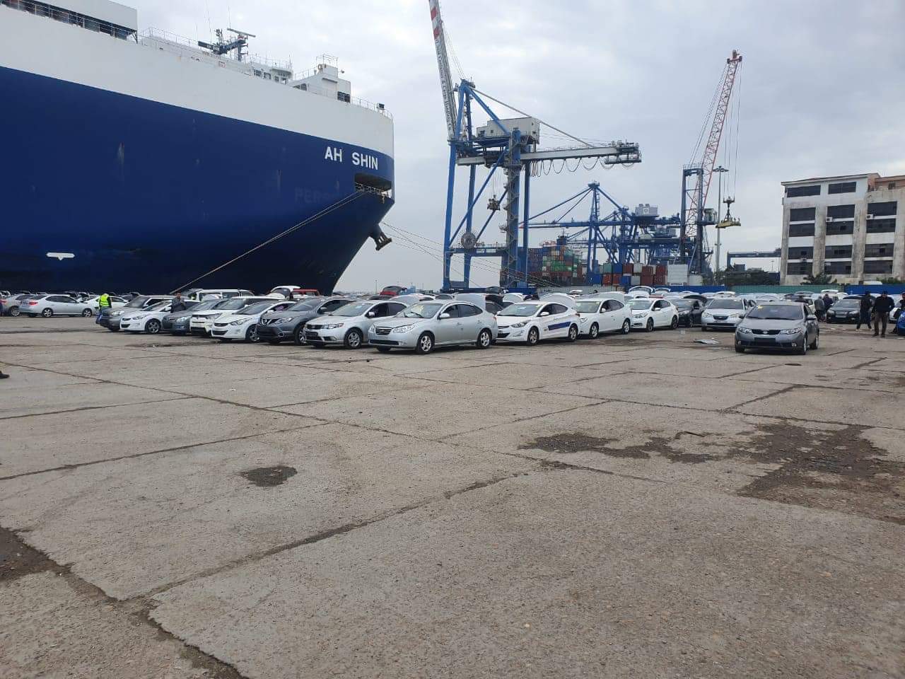 تفريغ 964 سيارة و 7 حفار وتداول 17 سفينة بموانئ بورسعيد