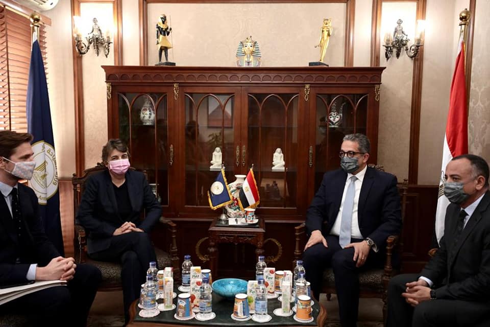 وزير السياحة يبحث تجديد بروتوكول التعاون بين "متحف الفن الإسلامى" و"اللوفر"