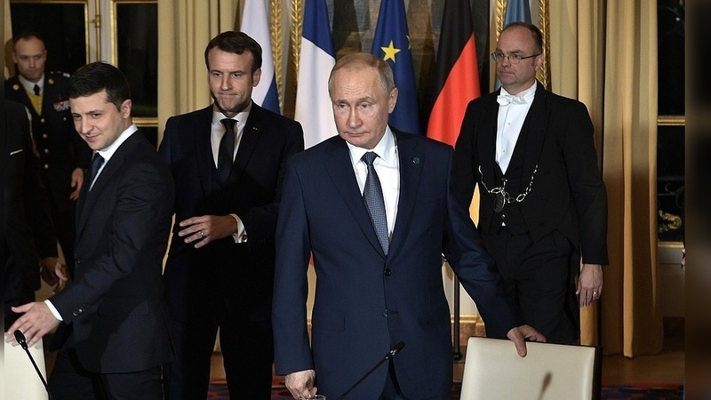 الرئيس الروسى فلاديمير بوتين ، الرئيس الروسى الأوكرانى فولوديمير زيلينسكى ، روسيا ، أوكرانيا