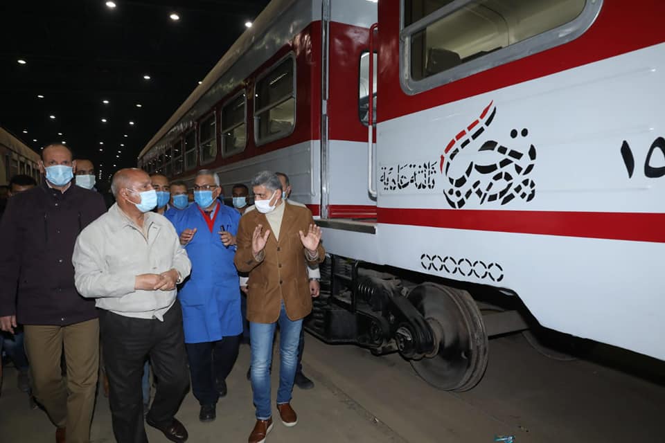 الانتهاء من تطوير 1069 عربة وضمها لأسطول قطارات التشغيل اليومى للسكك الحديدية