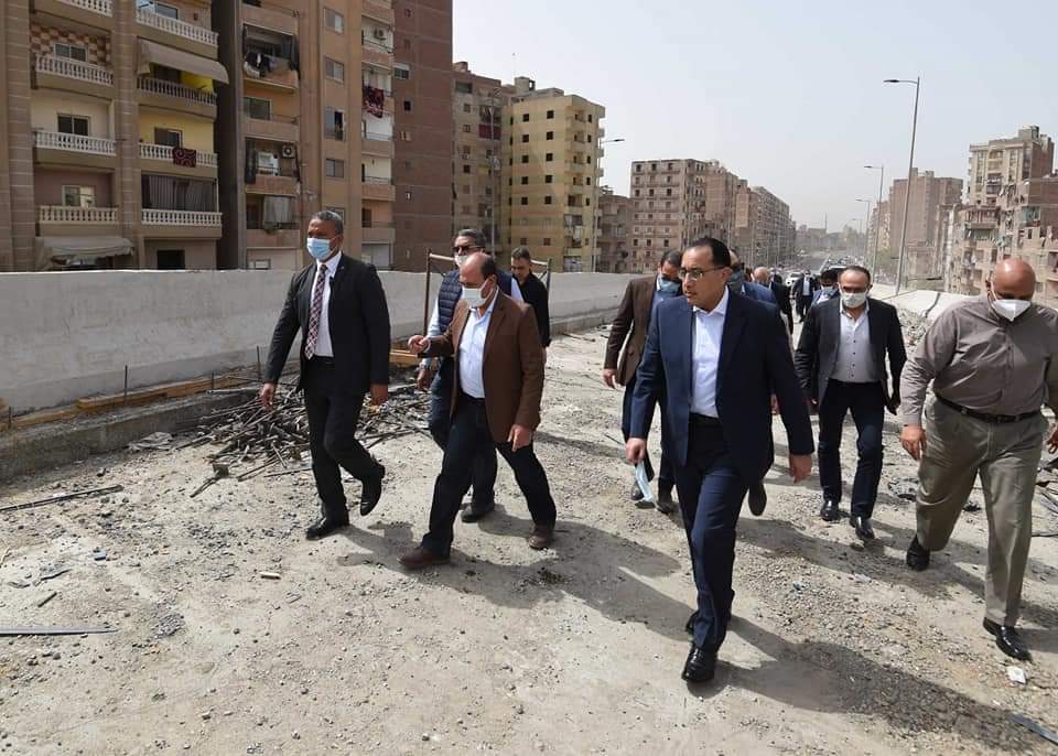 رئيس الوزراء يتفقد محور الفريق كمال عامر الحر بمحافظة الجيزة