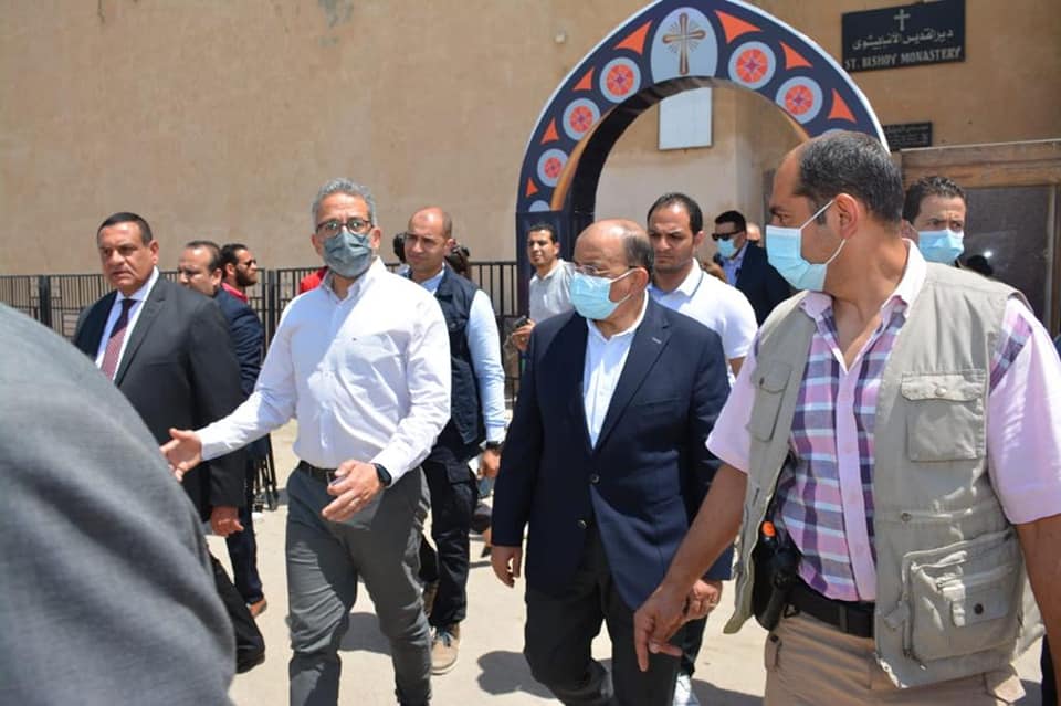 وزيرا التنمية المحلية والسياحة يفتتحان مسار العائلة المقدسة بوادي النطرون