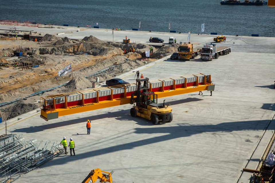 وصول الدفعة الأولى من أوناش الساحة لمحطة تحيا مصر بميناء الإسكندرية