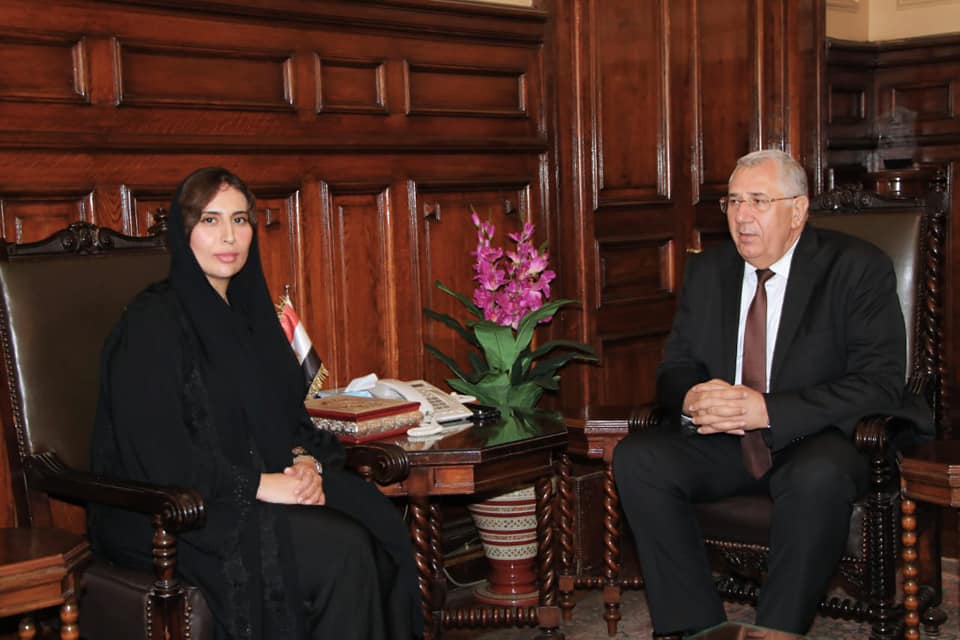 وزير الزراعة يبحث مع سفيرة الإمارات تعزيز الاستثمار وتسهيل إجراءات المستثمرين