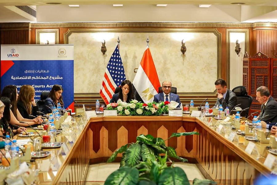 وزيرا العدل والتعاون الدولي يطلقان مشروع تطوير المحاكم الاقتصادية