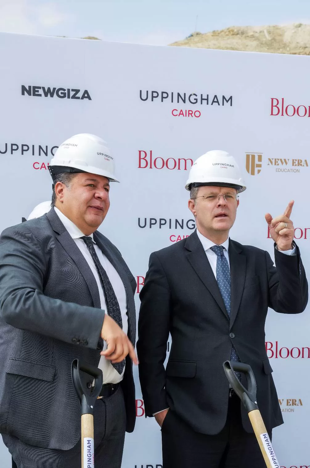 وضع حجر أساس مدرسة "Uppingham Cairo" بحضور السفير البريطانى وقيادات "نيوجيزة" و"نيوإيرا" و"بلووم"