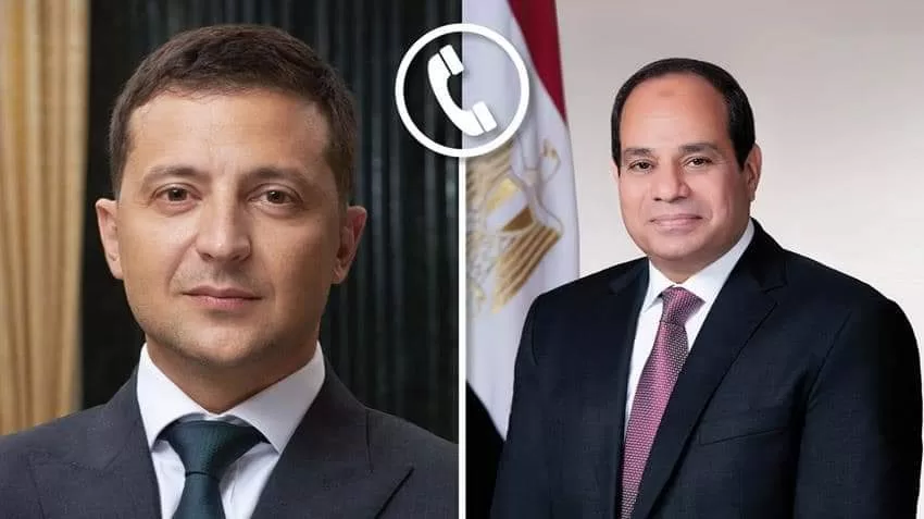 الرئيس السيسي يؤكد دعم مصر لجميع المساعي الهادفة إلى تهدئة الأوضاع في أوكرانيا
