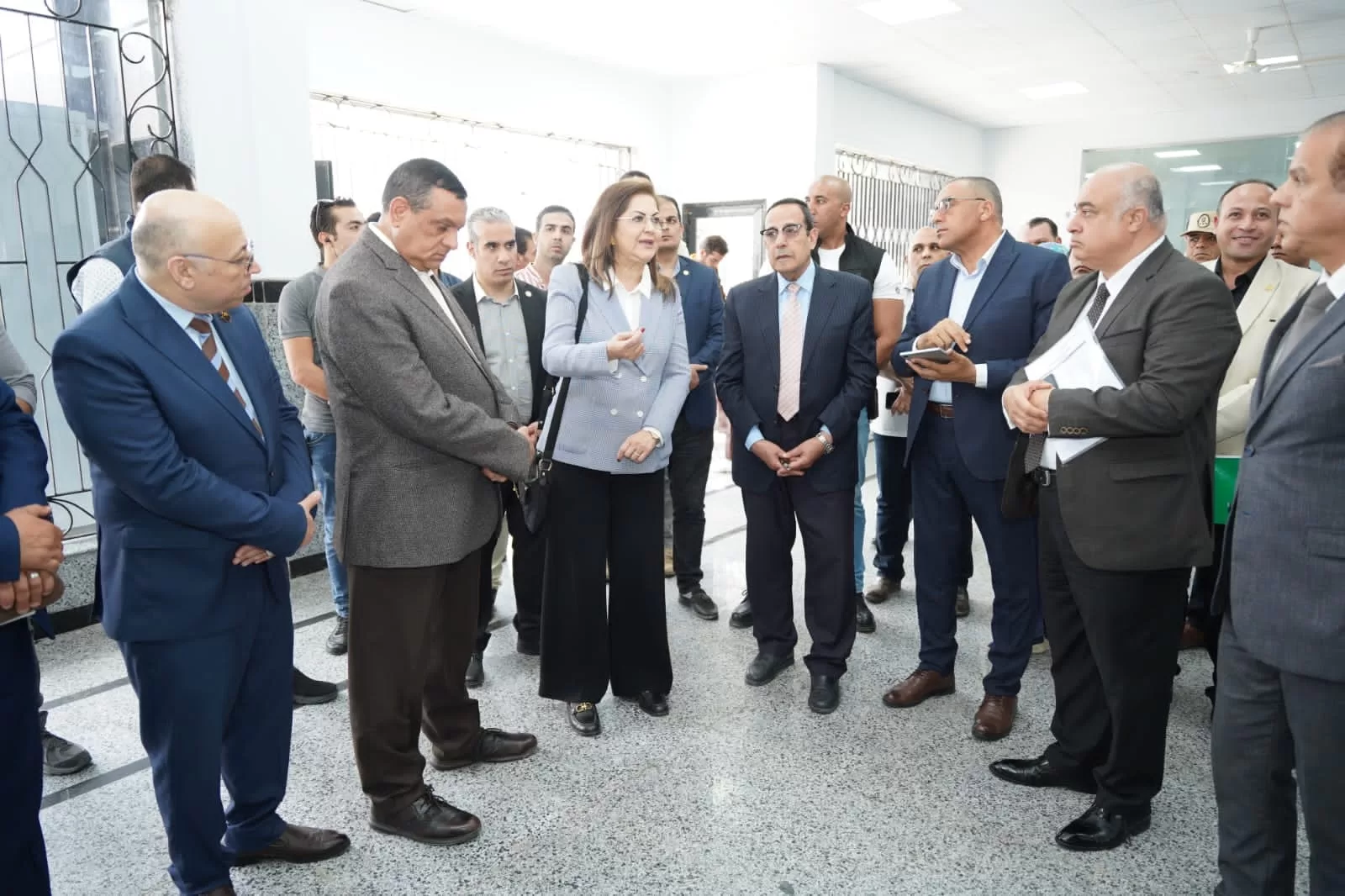 وزيرة التخطيط تفتتح المركز التكنولوجى بالعريش