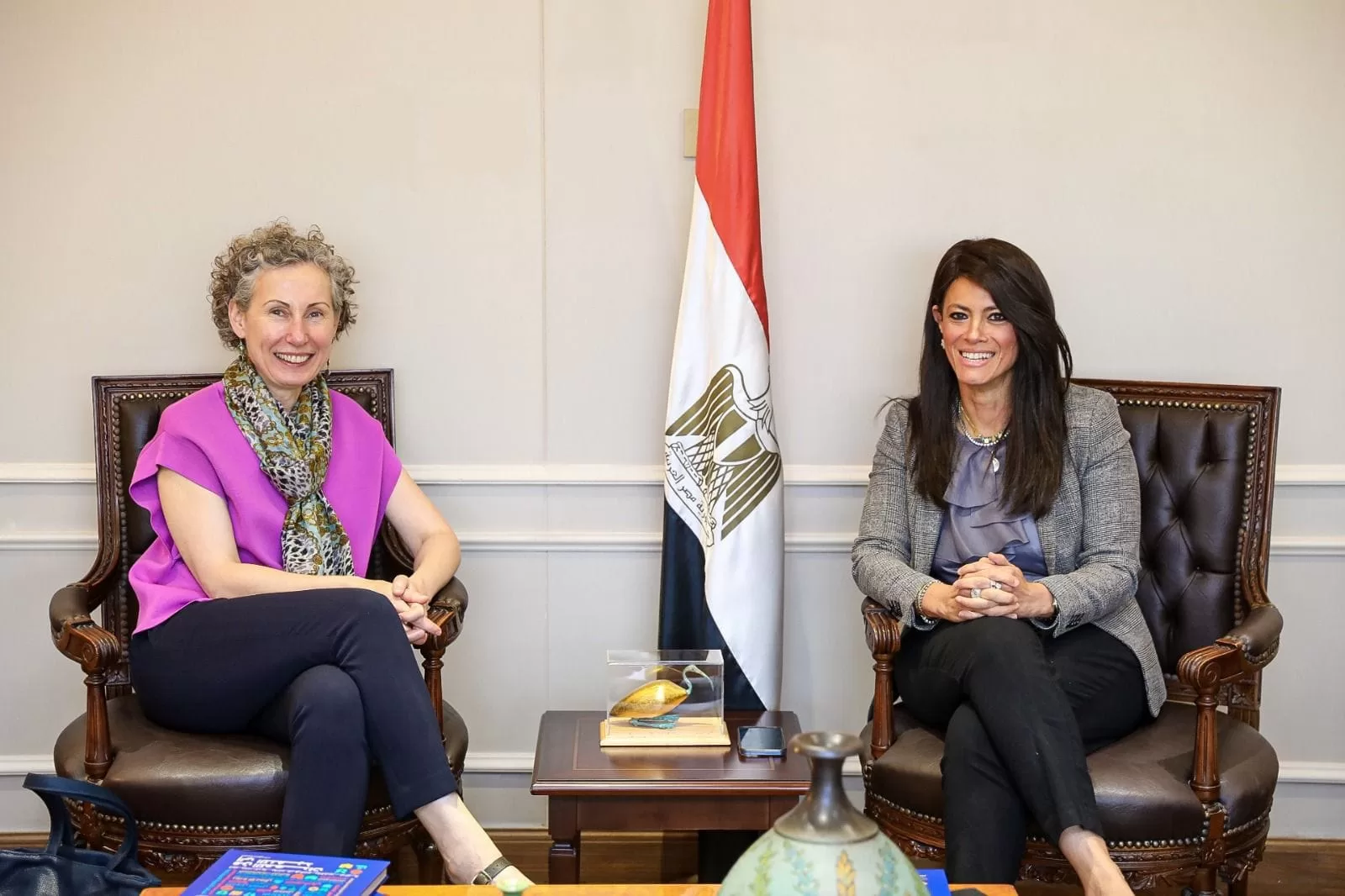 المشاط تبحث مع مسئولي التمويل الدولية تطورات الدعم الفني لبرنامج الطروحات الحكومية