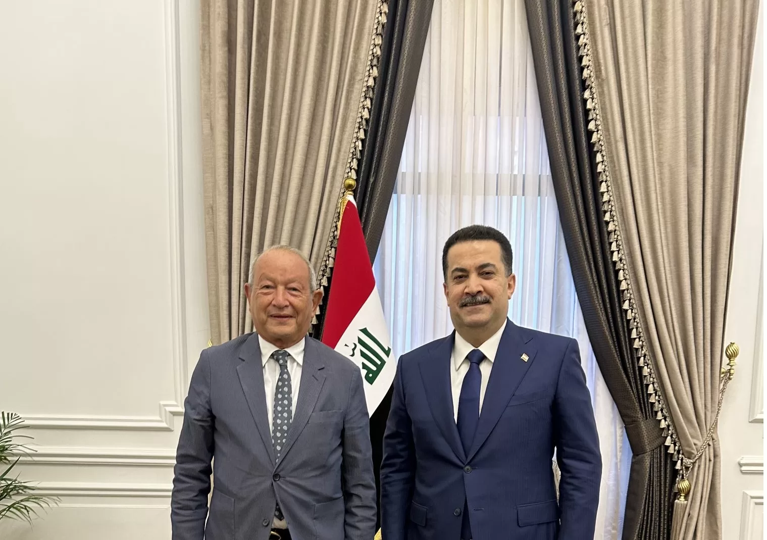 نجيب ساويرس يعلن عن مشروع عقارى فى بغداد بعد لقاء مع رئيس وزراء العراق