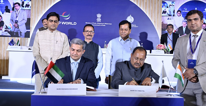 موانئ دبي العالمية توقّع اتفاقية امتياز لتطوير وتشغيل وصيانة محطة حاويات جديدة بالهند