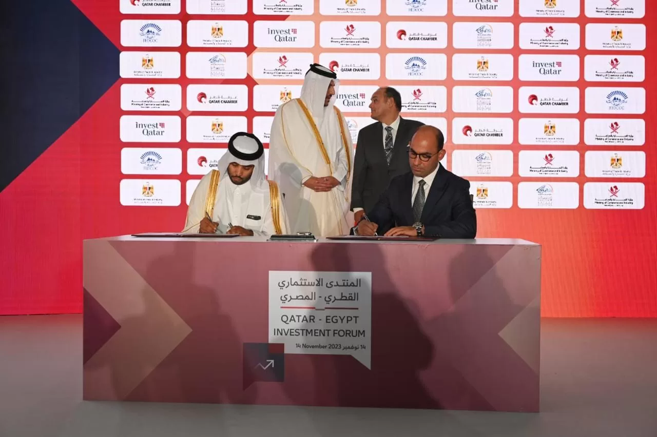 6 اتفاقيات تعاون بين القطاع الخاص المصري ونظيره القطري