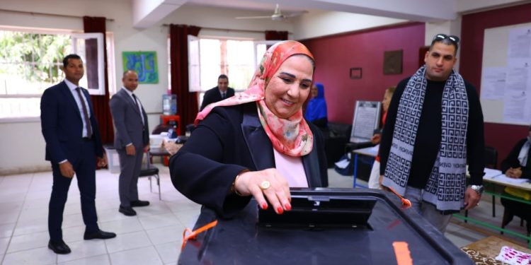 وزيرة التضامن: مشهد الانتخابات الرئاسية يعد استكمالا لبناء الدولة المصرية