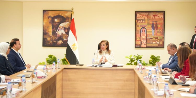 وزيرة التخطيط تتابع مسودة تقرير منظمة OECD للاقتصاد المصري