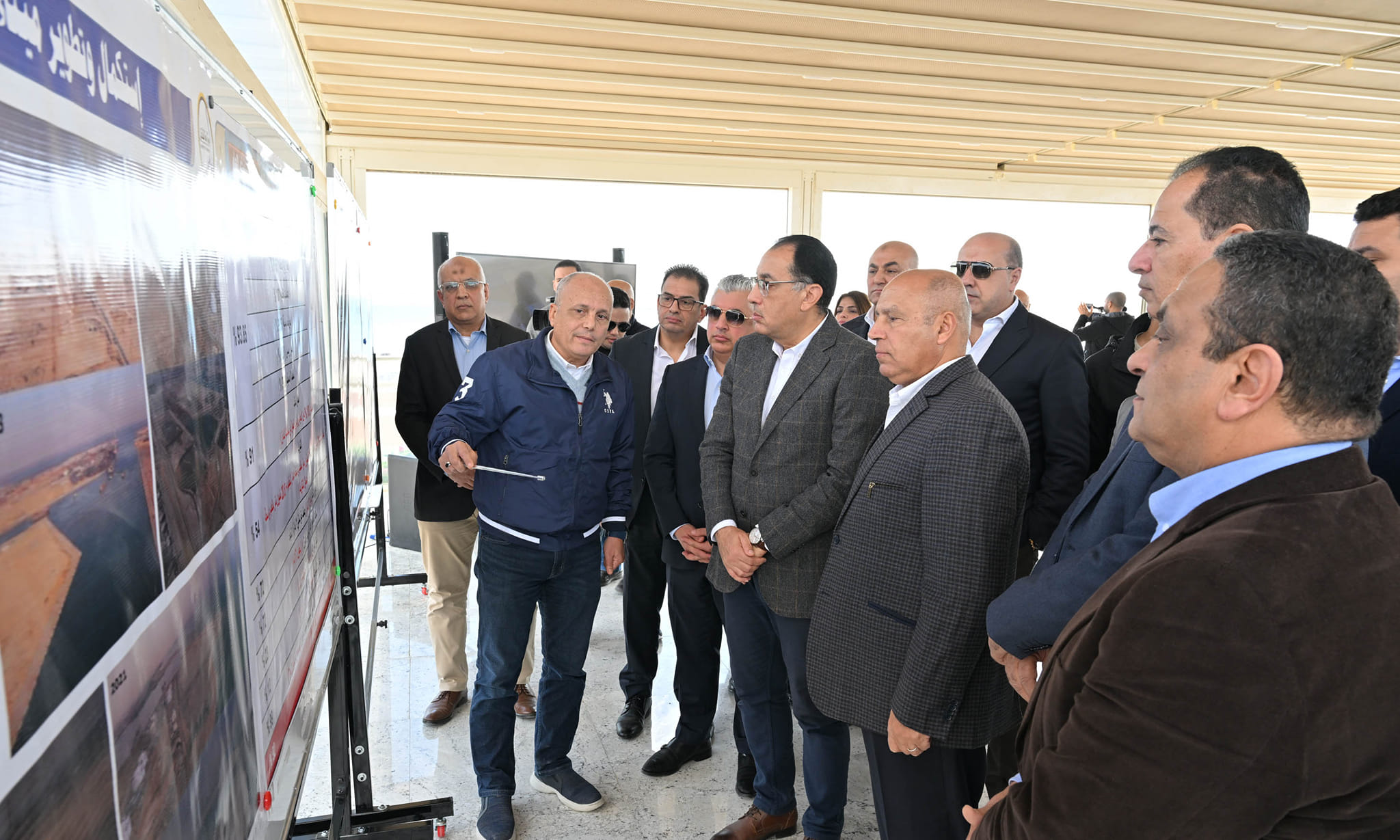 رئيس الوزراء يتفقد أعمال تطوير ميناء السخنة