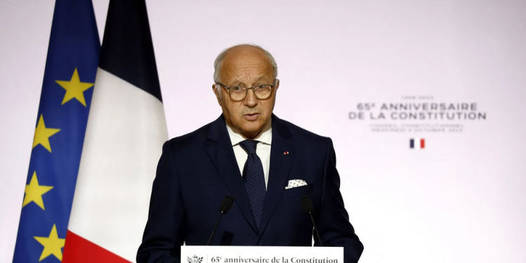 لوران فابيوس رئيس المجلس الدستوري الفرنسي