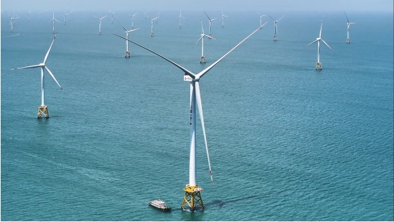 مزرعة للرياح البحرية في الصين