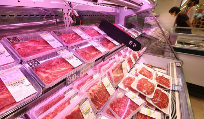 سوق اللحوم في كوريا الجنوبية