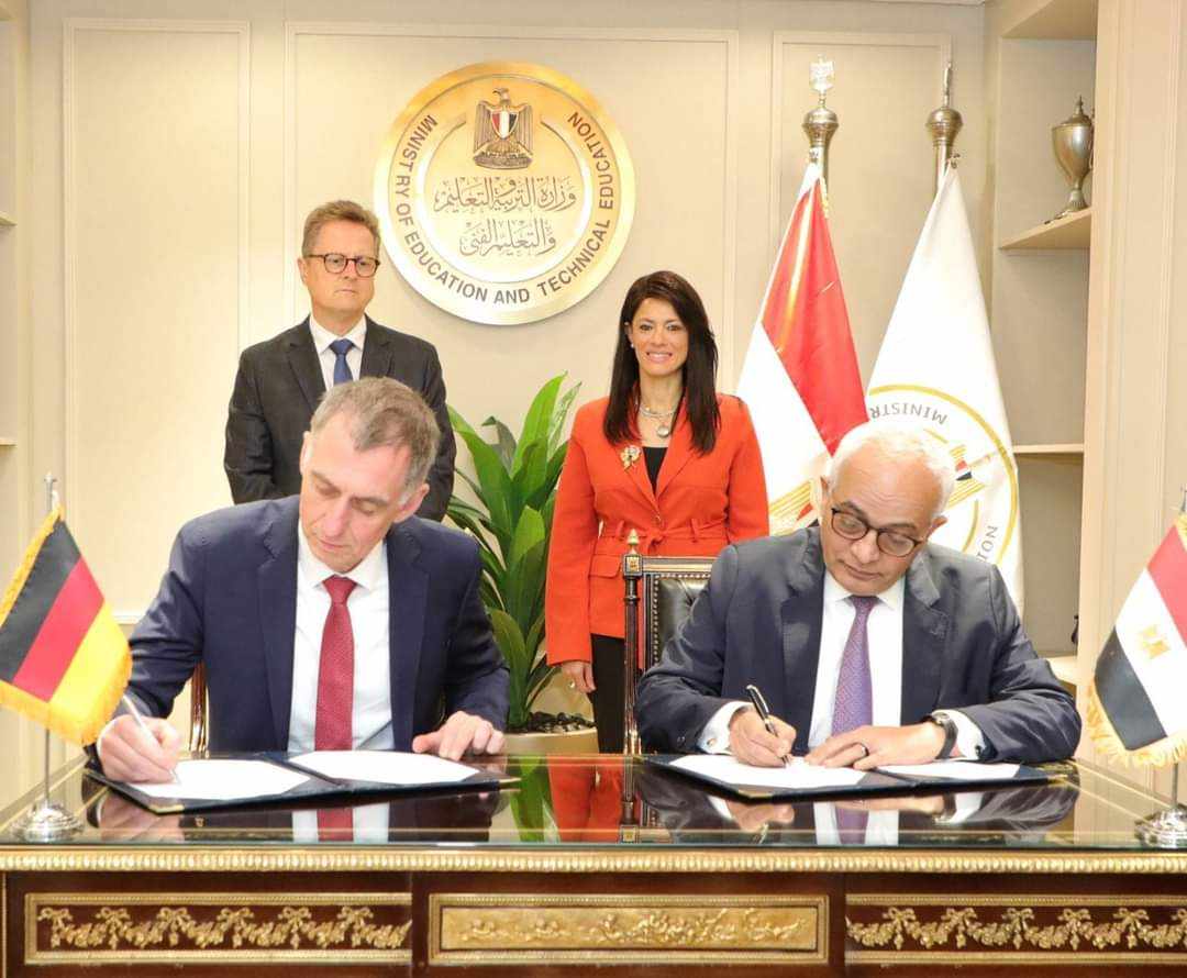 توقيع مذكرة تفاهم لإنشاء 100 مدرسة مصرية ألمانية