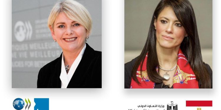 "المشاط" تبحث تعزيز التعاون في تبادل الخبرات مع "OECD"