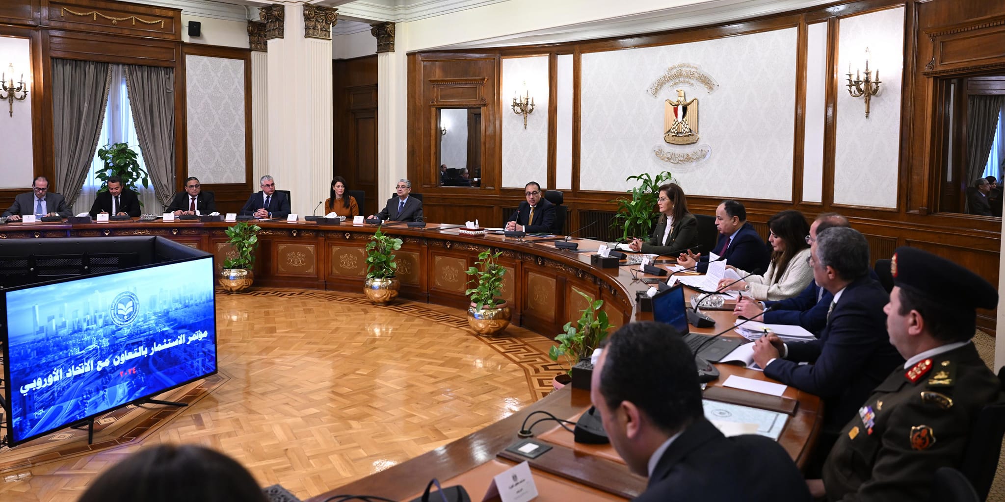 رئيس الوزراء يتابع ترتيبات تنظيم مؤتمر الاستثمار بالتعاون مع الاتحاد الأوروبى