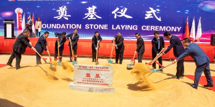 "شين شينج" الصينية تدشن مصنعا لإنتاج المواسير فى "السخنة" بـ146 مليون دولار