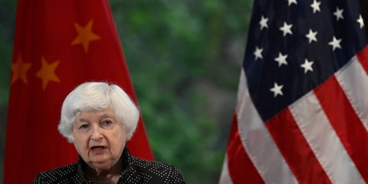 وزيرة الخزانة الأمريكية جانيت يلين