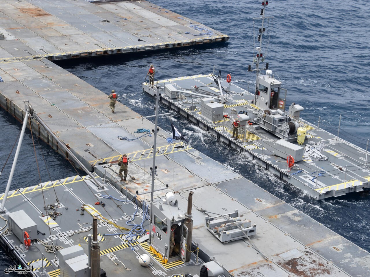 الرصيف العائم قبالة غزة