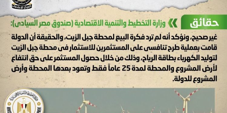 الحكومة تنفى إصدار قرار ببيع محطة جبل الزيت لمستثمرين أجانب