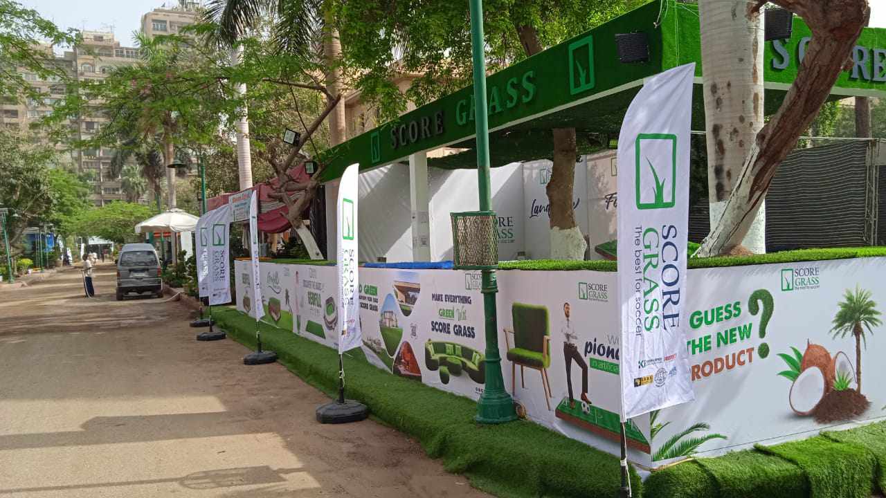 "سكور جراس" تشارك فى معرض الزهور للمرة العاشرة على التوالى