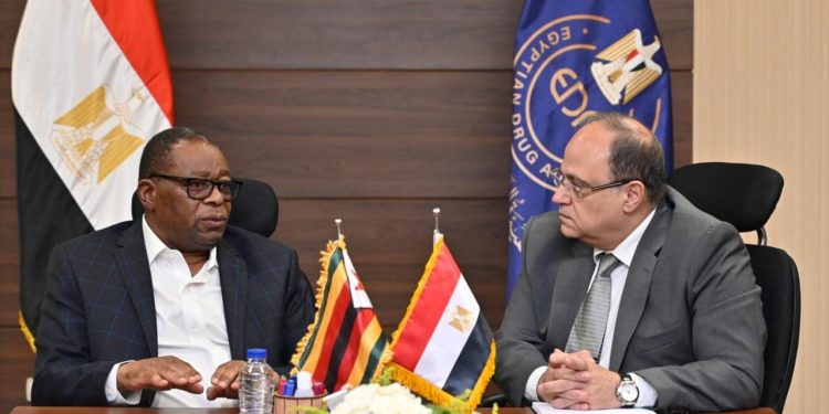 هيئة الدواء المصرية تبحث فرص الاستثمار المتاحة في زيمبابوي