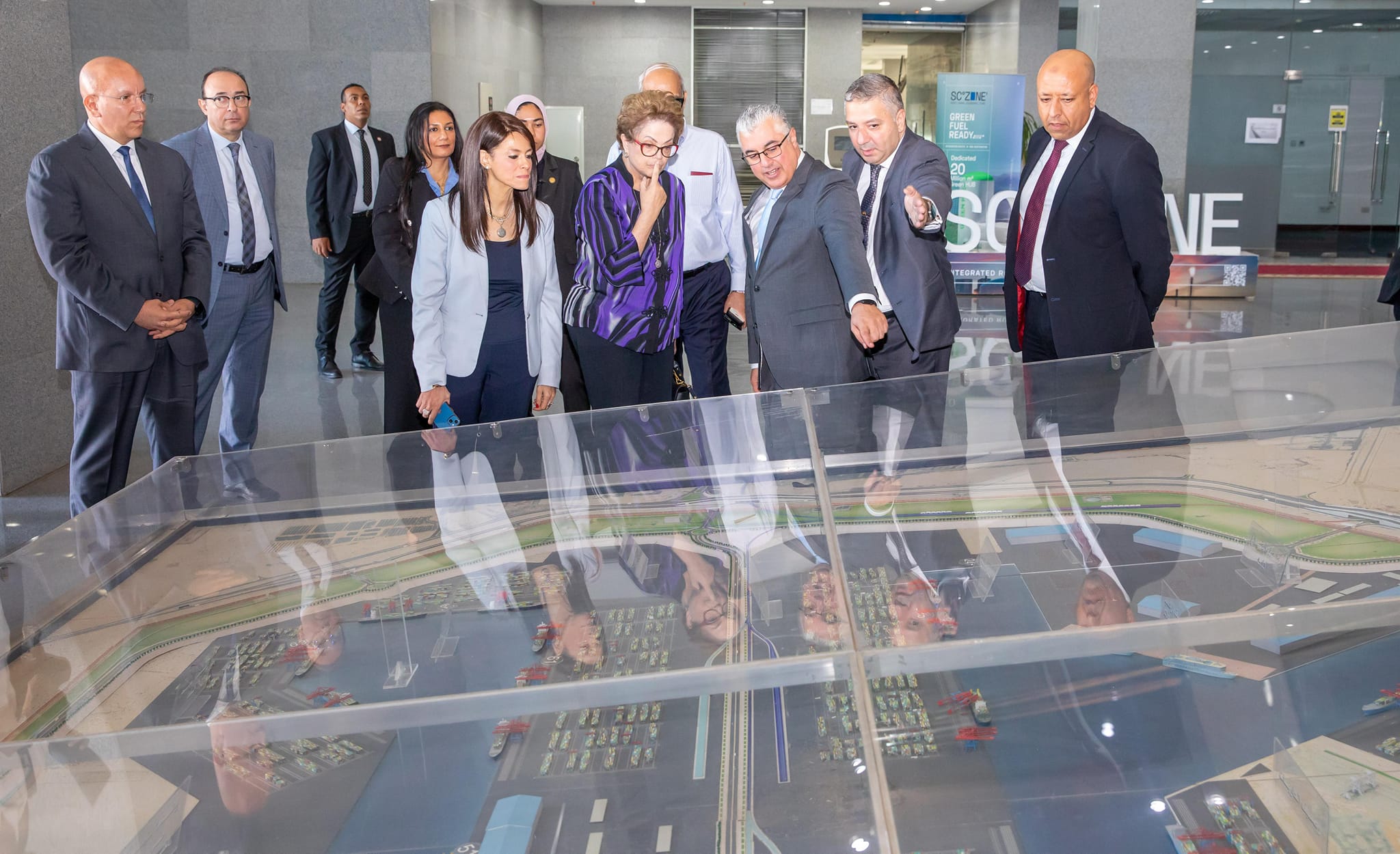 رئيسة بنك التنمية الجديد تتعرف على إمكانيات "اقتصادية قناة السويس"